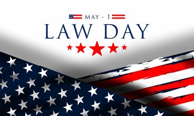 Law Day in the United States of America is celebrated on May 1  , vektor background