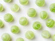 Green peas pattern on white background