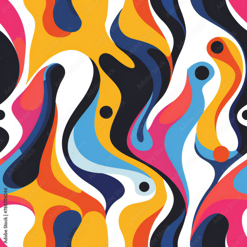 colourful abstract pattern in vibrant color