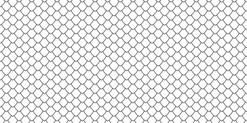 Dragon, lizard or snake scale pattern. Reptile skin or fish squama texture. Lattice background. Medieval armor ornament. Tile roofing design. Mermaid tail print. Vector graphic illustration.