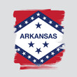 © Igorideas - Flag of the state of Arkansas. The United States of America