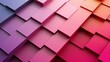 Colorful squares in shades of purple and pink are stacked to form a brick wall banner background 