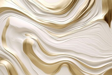 a gold and white abstract background with a gold design.