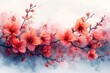 Delicate Watercolor Blossoms Bring Serenity and Beauty to Celebrate the Delightful Spirit of Mothers Day
