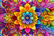 © mickee - abstract floral colorful background