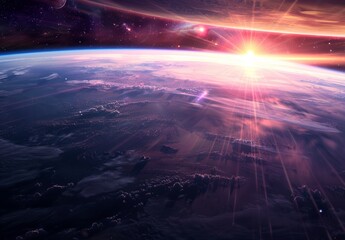 Wall Mural - Space exploration and the future of humanity