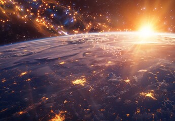 Wall Mural - Space exploration and the future of humanity