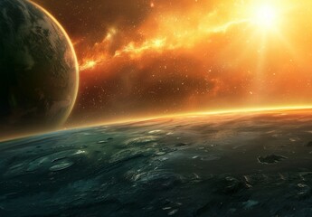 Wall Mural - Space exploration and the future of humanity