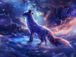 Celestial fox starry fur