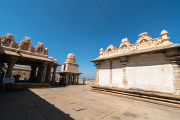 Sticker - Serene Morning at Shravanabelagola Jain Temple Complex