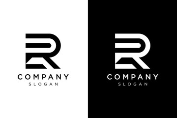 Wall Mural - letter R and E simple logo