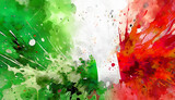 Fototapeta Konie - Vibrant flag of Italy