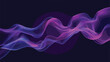 Gradient violet neon color wave abstract light effect