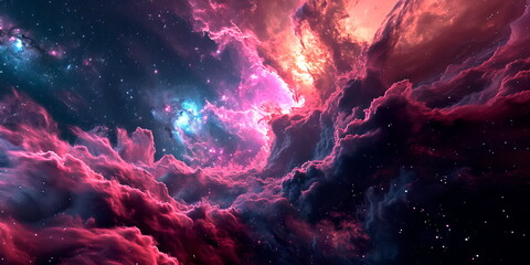 Wall Mural - magic color galaxy. infinite universe and starry night.
