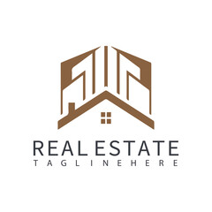 Wall Mural - Real Estate Logo. Construction Architecture Building Logo Design Template Element.