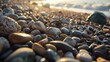 Pebbles at the Brighton Pier coastline