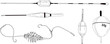 Fishing float bobber feeder vector illustration tackle set. Bait minnow line cork drawing. Silhouette outline. Fisher angler tool. Sharp triple catch sport equipment