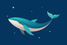 Illustration Of A Blue Whale