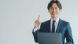 © Kyohei Kaneko - 指差しで提案をするビジネスマン　businessman pointing and giving an advice