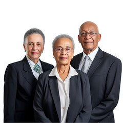 Wall Mural - Portrait of businessmen working together
