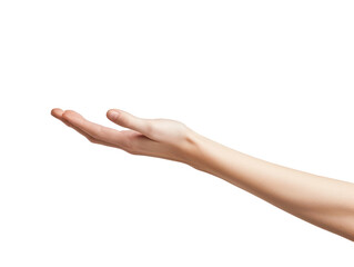 A capturing an elegant hand gesture isolated against a on transparency background PNG