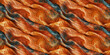 Orange lightweight fabric seamless pattern, silk satin printed textile repetitive background