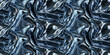 © Bisams - Abstract shiny latex textile seamless pattern, futuristic fashion fabric repetitive background
