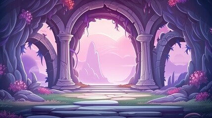 Wall Mural - Enchanted Garden Gateway