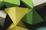 Fototapeta Las - Triangular shapes, geometric abstract background