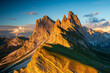 Sunset in Dolomite Mountains, Italy