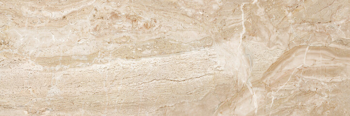 Wall Mural - Natural beige marble texture, stone macro background