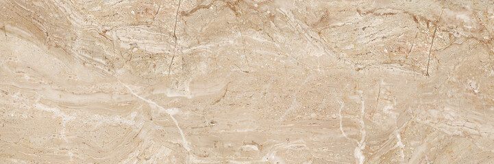 Wall Mural - natural beige marble texture, stone macro background