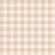 Classic tweed tartan plaid style pattern. Geometric check print in beige color. Classical English background Glen plaid for textile fashion design.