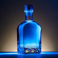 Wall Mural - blu bottle design