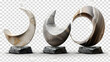 © Natia - Generic set of modern abstract décor sculpture