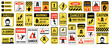 © 4zevar - High voltage danger signs. Vector graphics set