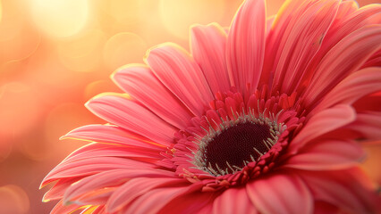 Wall Mural - bright gerbera closeup