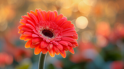 Wall Mural - bright gerbera closeup
