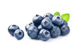 Blueberries isolated on white backgrounds