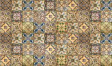 Fototapeta Mapy - Background of vintage ceramic tiles.