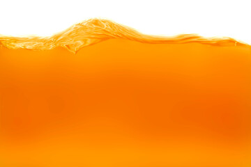 Poster - Close up bright orange juice texture for health and nature waves