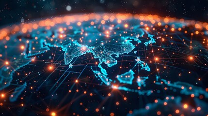 Network Connectivity and Data Points on Digital Globe