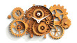 Mechanical clock or watch with cogwheel gear mechanis
