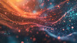 Technology particles background