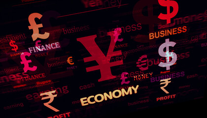 Wall Mural - Currency symbol illustration