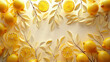 Elevate your home decor with the refreshing sight of lemon branch cut-outs, a nod to natural beauty. 