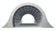 Reinforced concrete tunnel structure with side opening