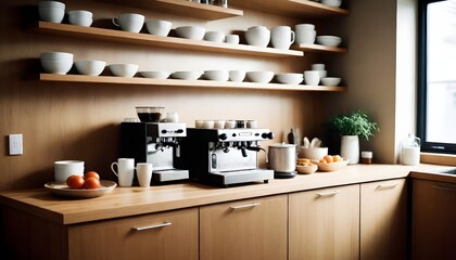 kitchen interior with utensils