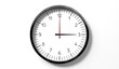 Time at 3 o clock - classic analog clock on white background - 3D illustration