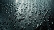 Water droplets on a textured glass surface
